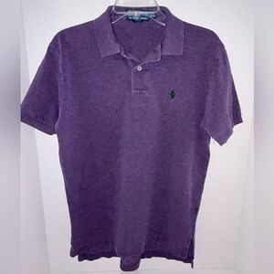 Polo Ralph Lauren‎ VINTAGE heather purple short sleeve men’s  polo size Medium